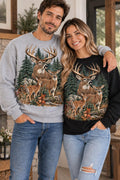Vintage Deer Sweatshirt, 90s Cabin Pullover, Buck Sweatshirt