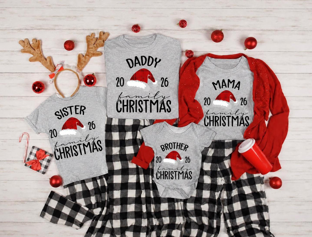 Personalized Family Name Christmas Shirt: Custom Matching Holiday Outfit