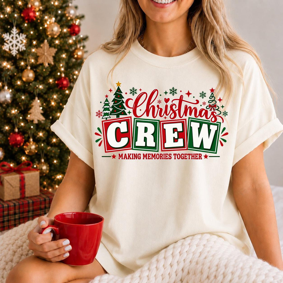Christmas Crew Shirts, Matching Family Holiday Tee, Family Reunion Shirts