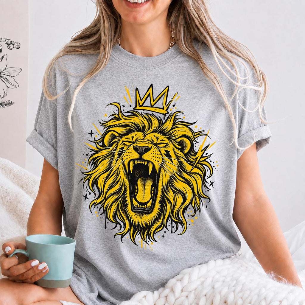 Vintage Lion Shirt, Boho Lion Shirt, Distressed Lion Tee, Wild Animal Shirt