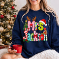 Custom Christmas Teacher Shirt, Personalized Teacher Holiday Sweatshirt