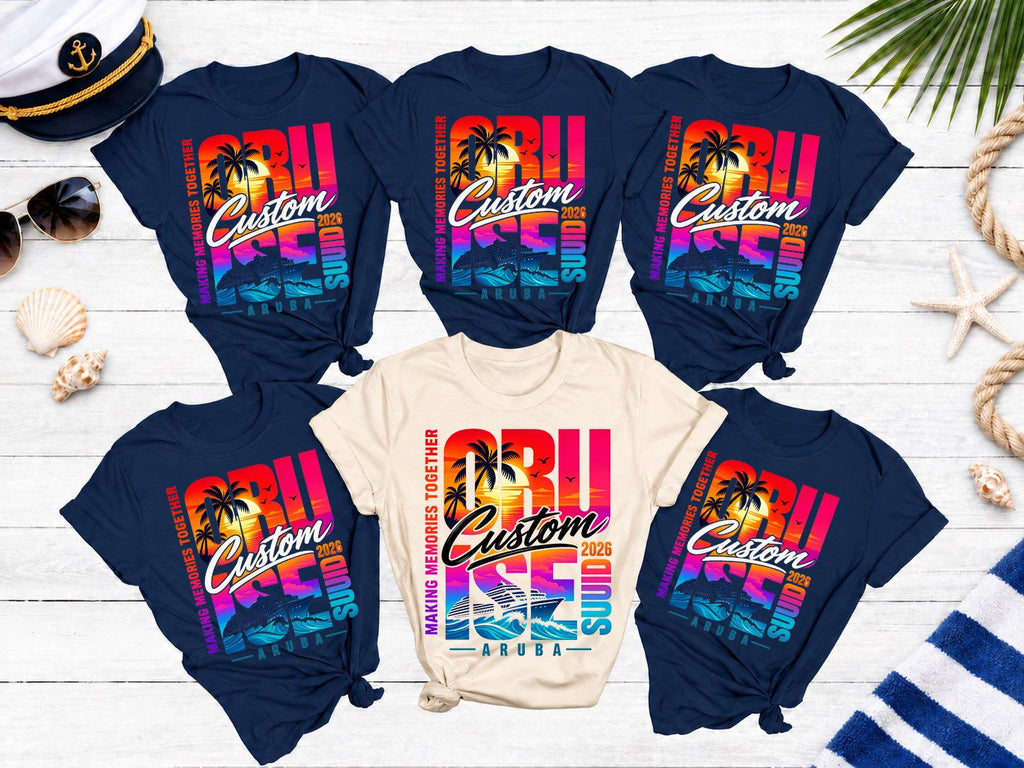 Custom Cruise Squad 2026 Shirt, Matching Family Cruise Crew Shirts