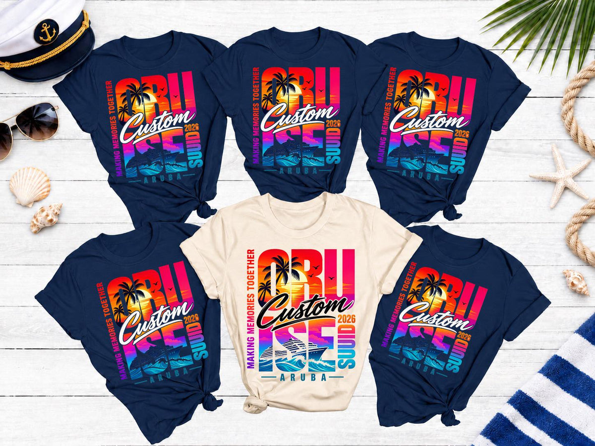 Custom Cruise Squad 2026 Shirt, Matching Family Cruise Crew Shirts