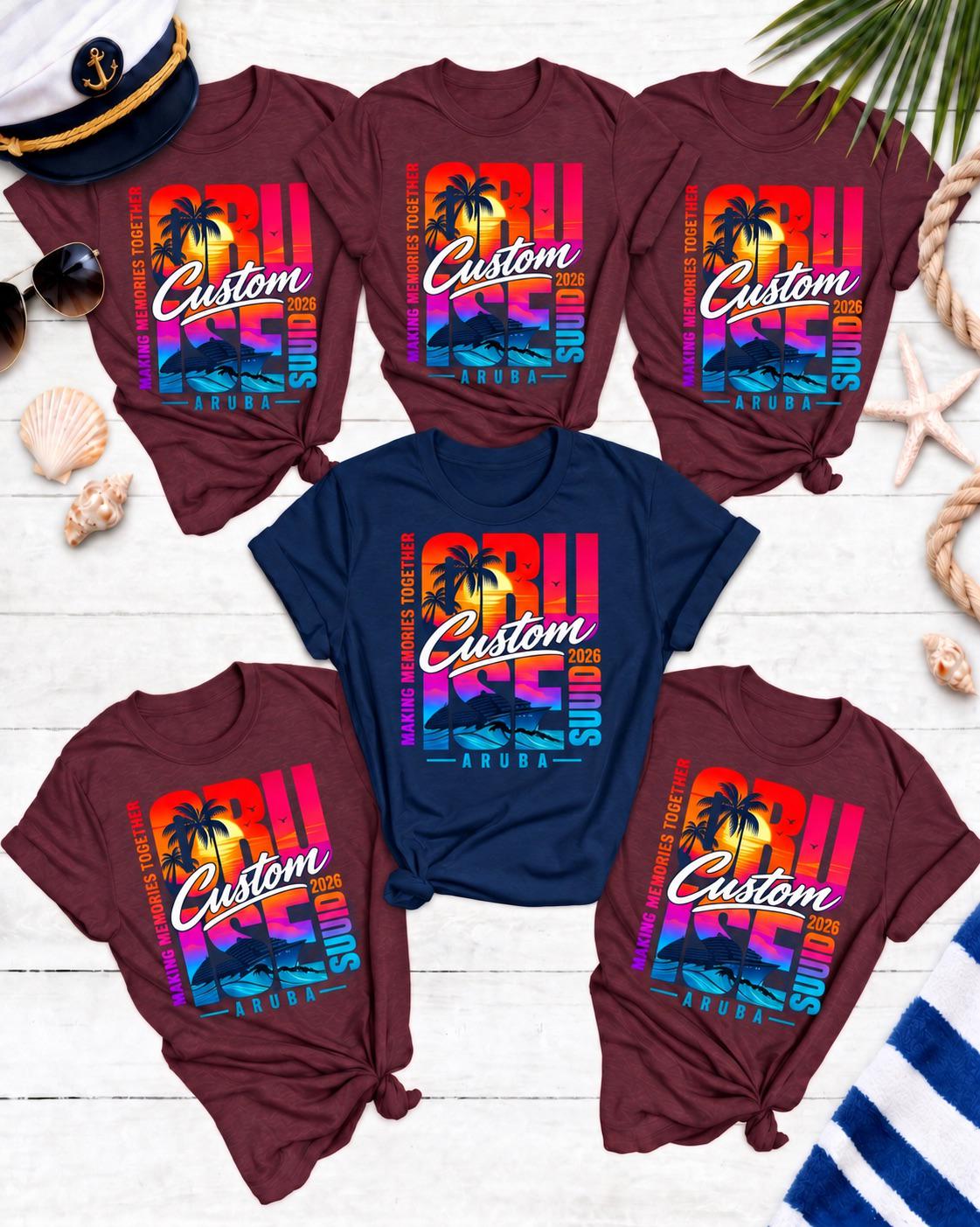 Custom Cruise Squad 2026 Shirt, Matching Family Cruise Crew Shirts