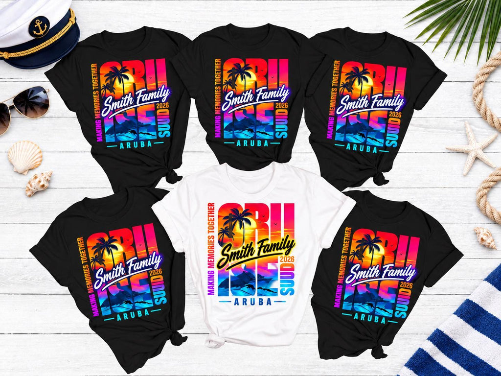 Custom Cruise Squad 2026 Shirt, Matching Family Cruise Crew Shirts