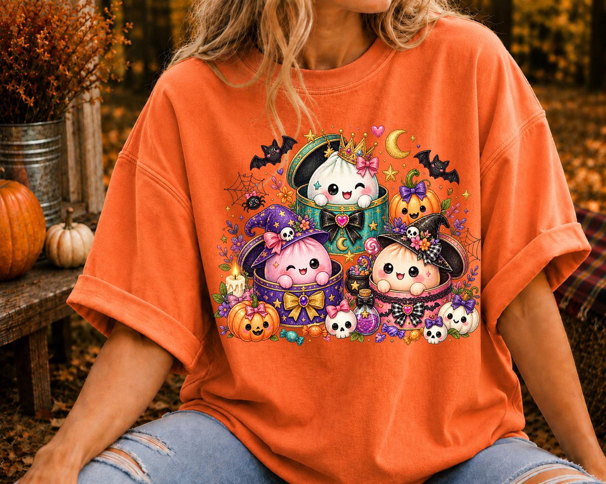 Spooky Dumpling Shirt, Halloween Dumpling Toddler Tee, Spooky Food