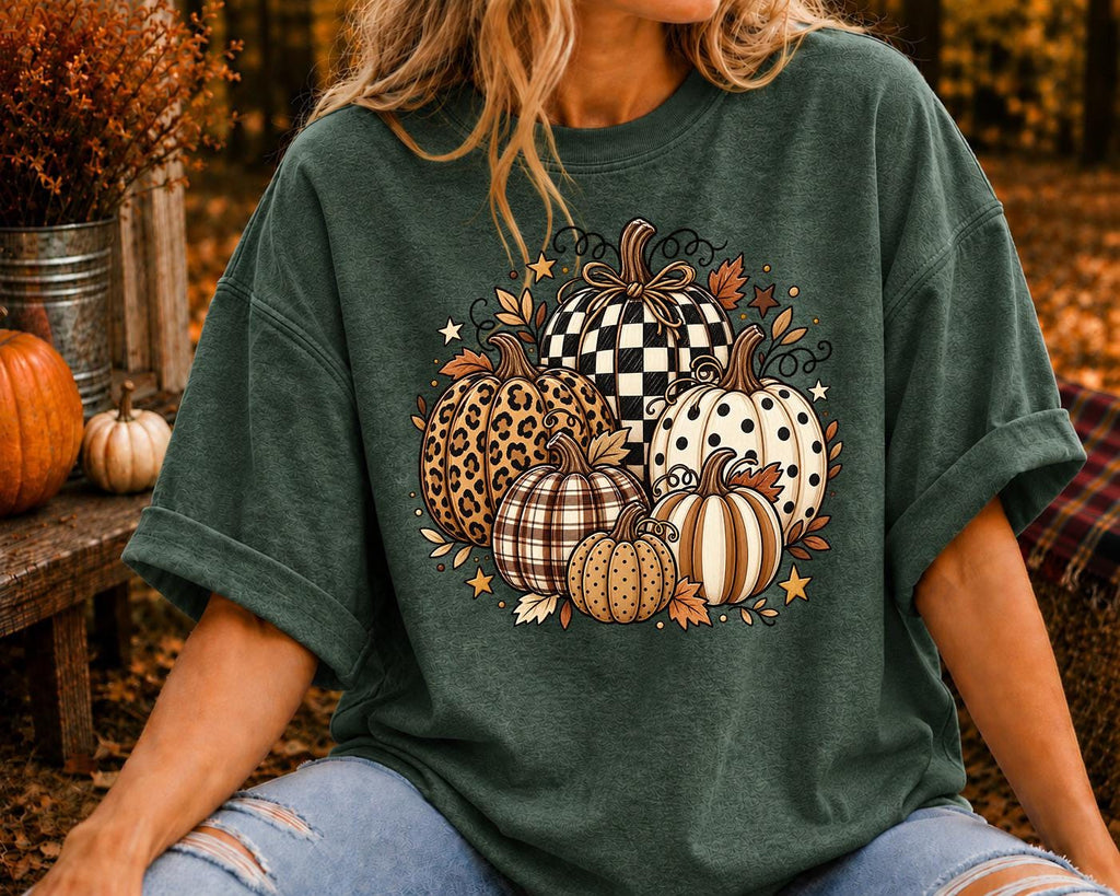 Fall Pumpkin Shirt, Leopard Autumn Fall Shirt, Thanksgiving Tee