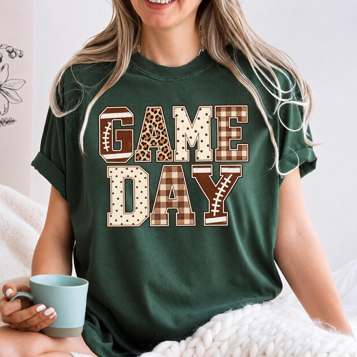Game Day Sweatshirt, Cute football Crewneck Pullover