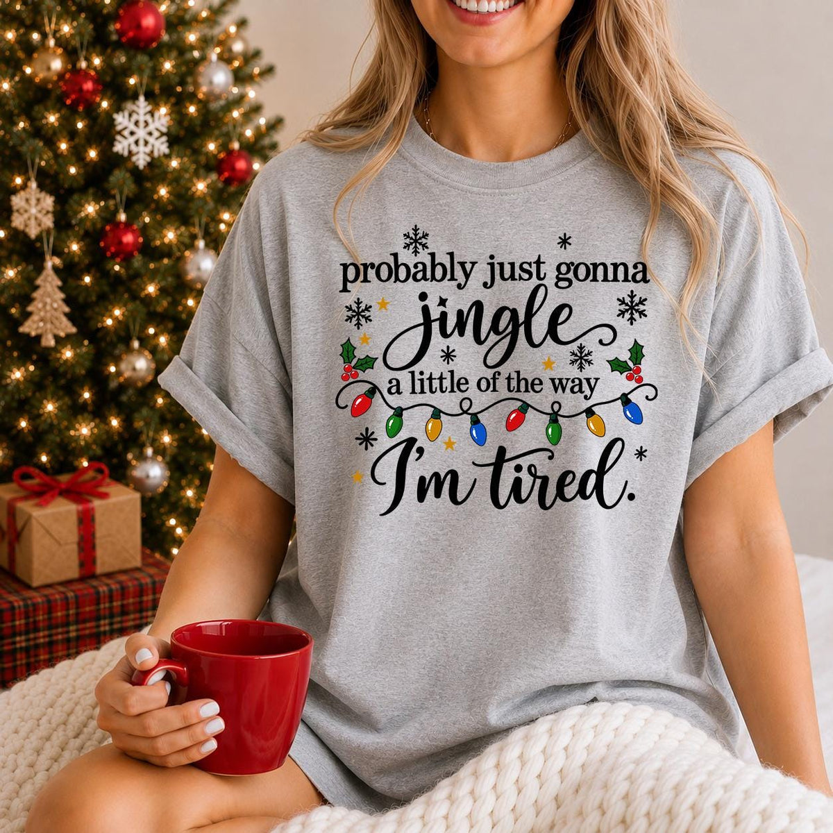 Christmas Jingle Song shirt, Im Tired Sweatshirt, Funny Christmas Shirt