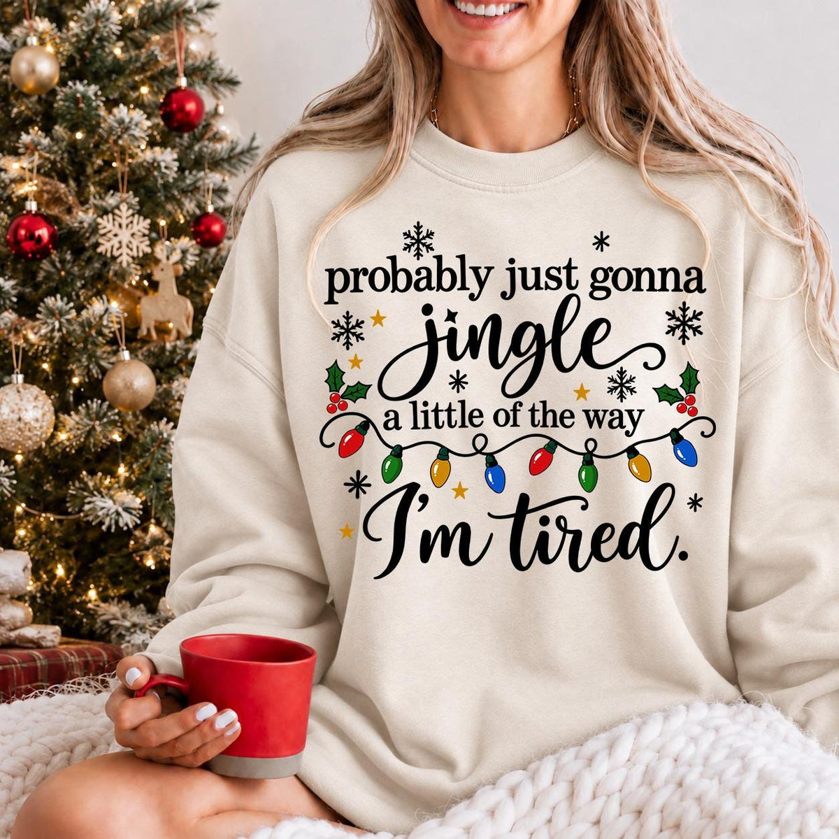 Christmas Jingle Song shirt, Im Tired Sweatshirt, Funny Christmas Shirt