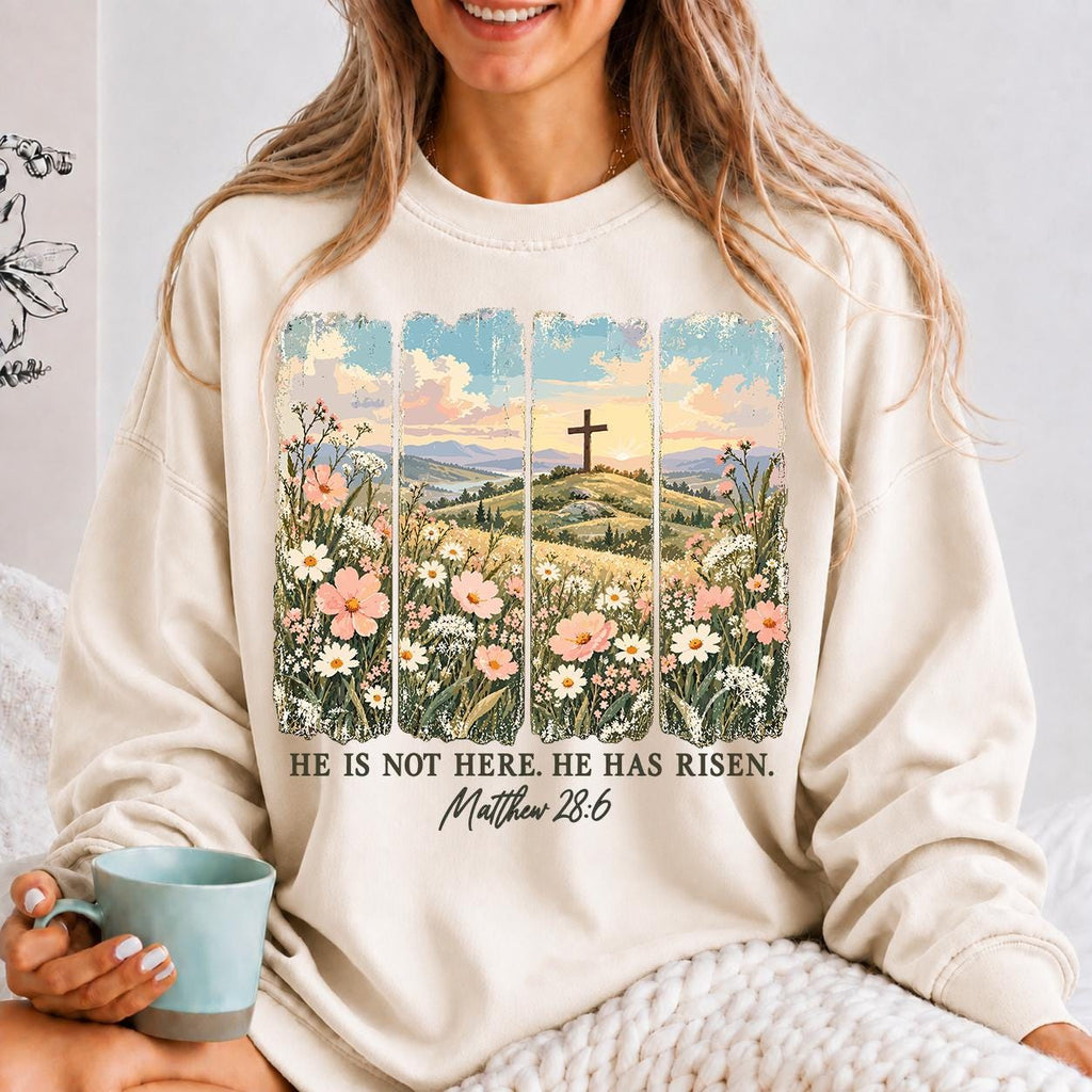 He is not here, he has risen shirt, easter shirt, Christian Shirt