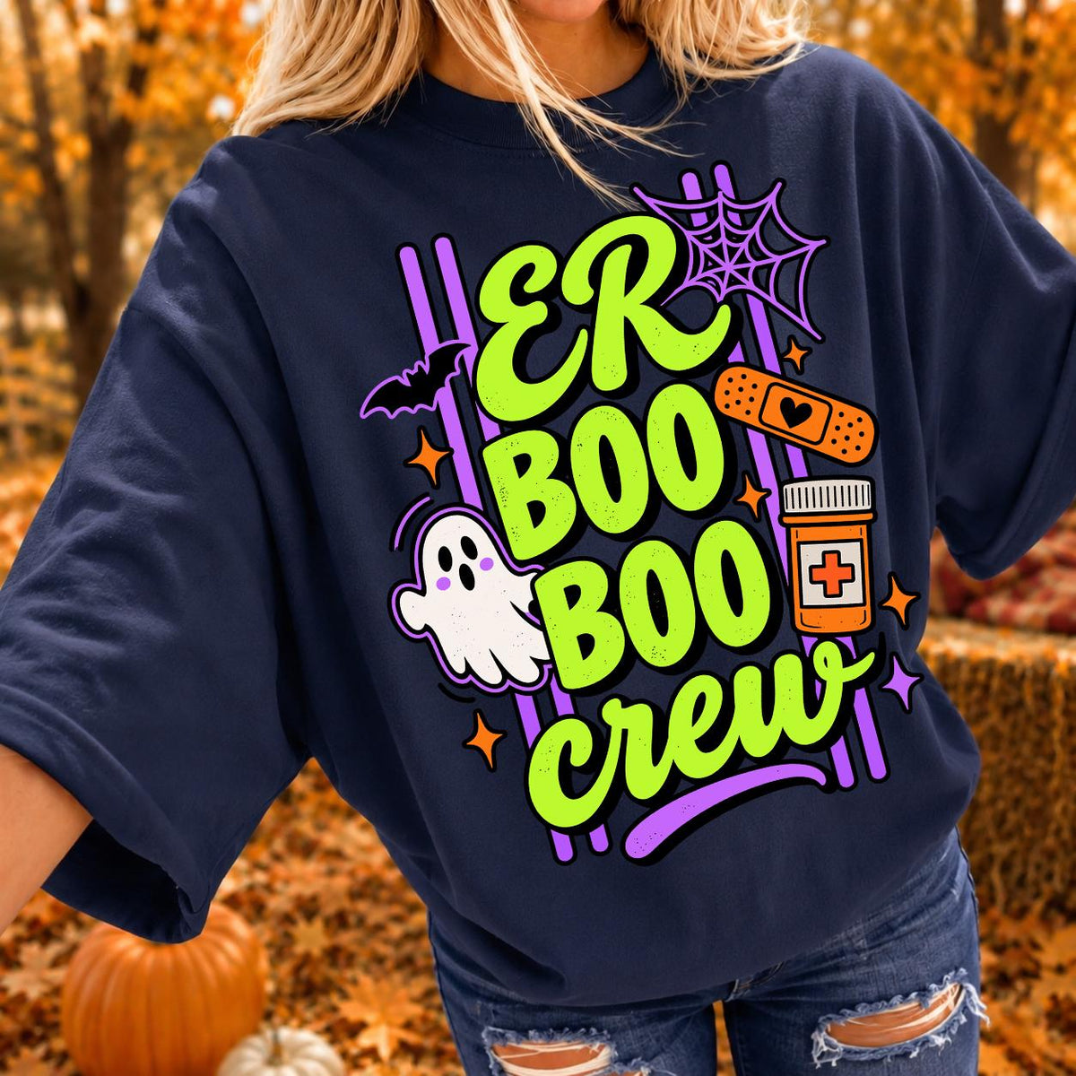 ER Boo Crew Halloween Shirt, Emergency Room Nurse Tee