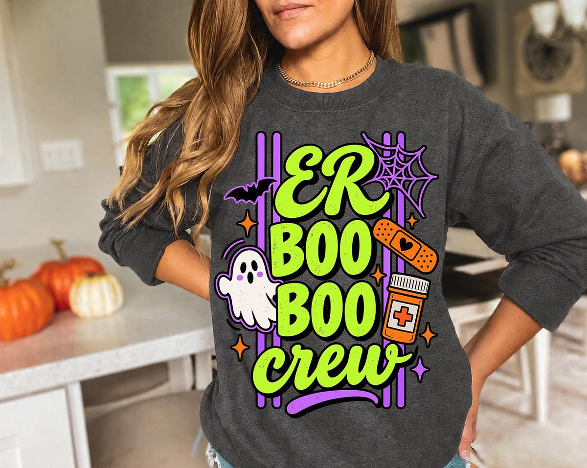 ER Boo Crew Halloween Shirt, Emergency Room Nurse Tee