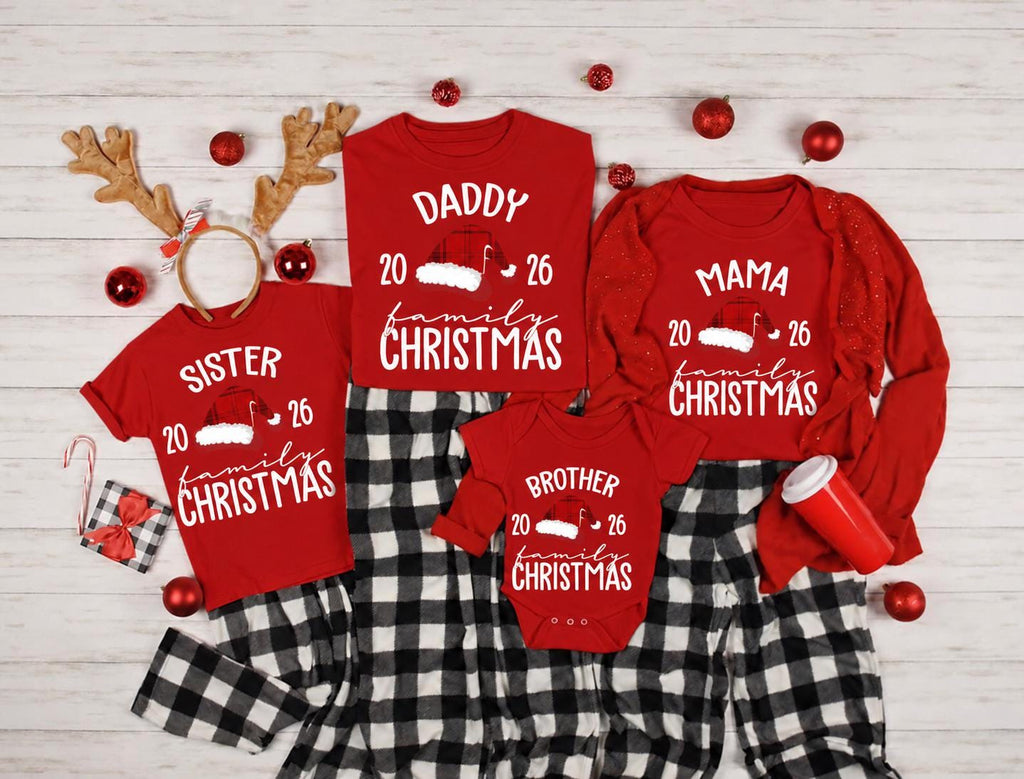 Personalized Family Name Christmas Shirt: Custom Matching Holiday Outfit