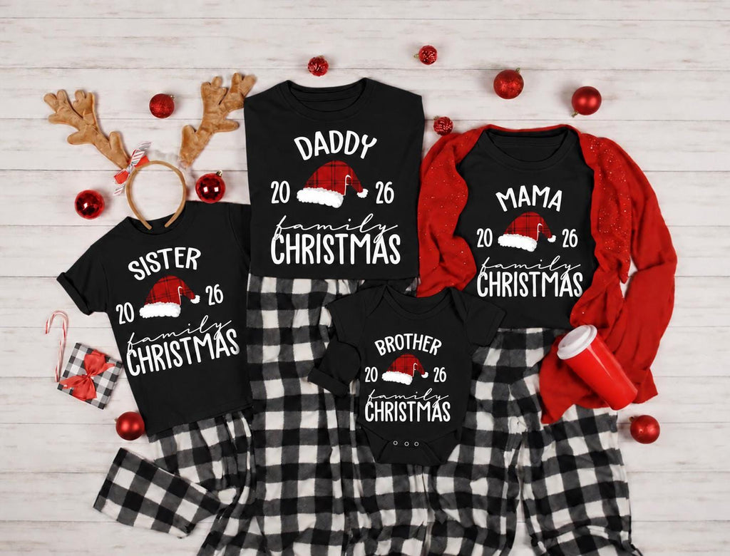 Personalized Family Name Christmas Shirt: Custom Matching Holiday Outfit
