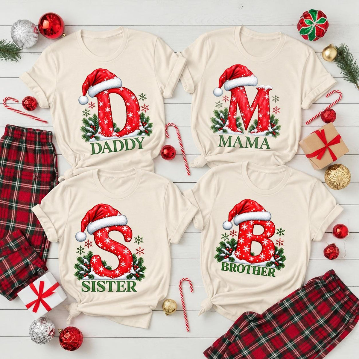 Personalized Family Name Christmas Shirt: Custom Matching Holiday Outfit