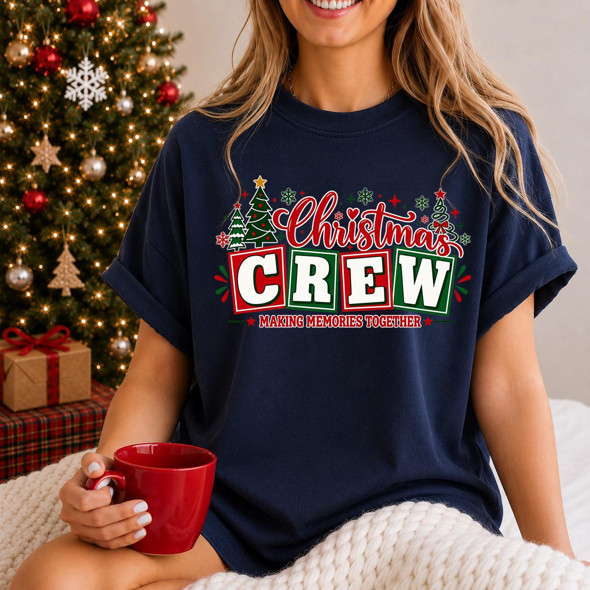 Christmas Crew Shirts, Matching Family Holiday Tee, Family Reunion Shirts