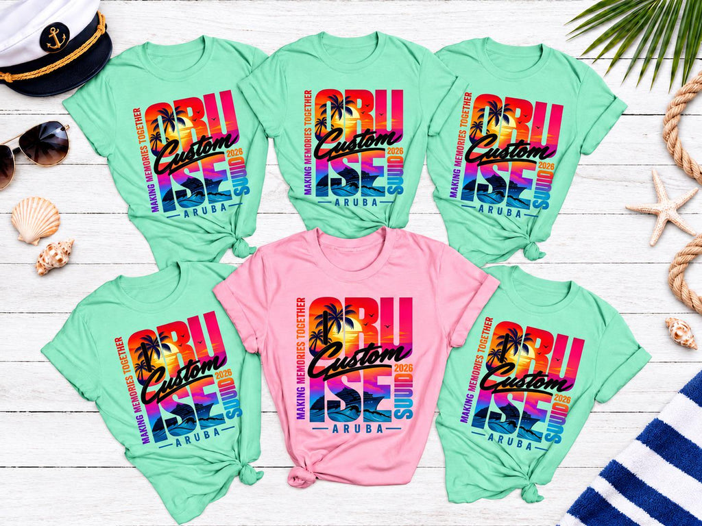Custom Cruise Squad 2026 Shirt, Matching Family Cruise Crew Shirts