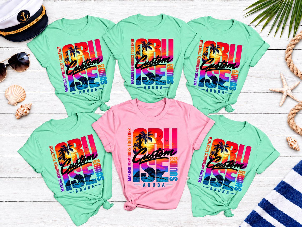 Custom Cruise Squad 2026 Shirt, Matching Family Cruise Crew Shirts