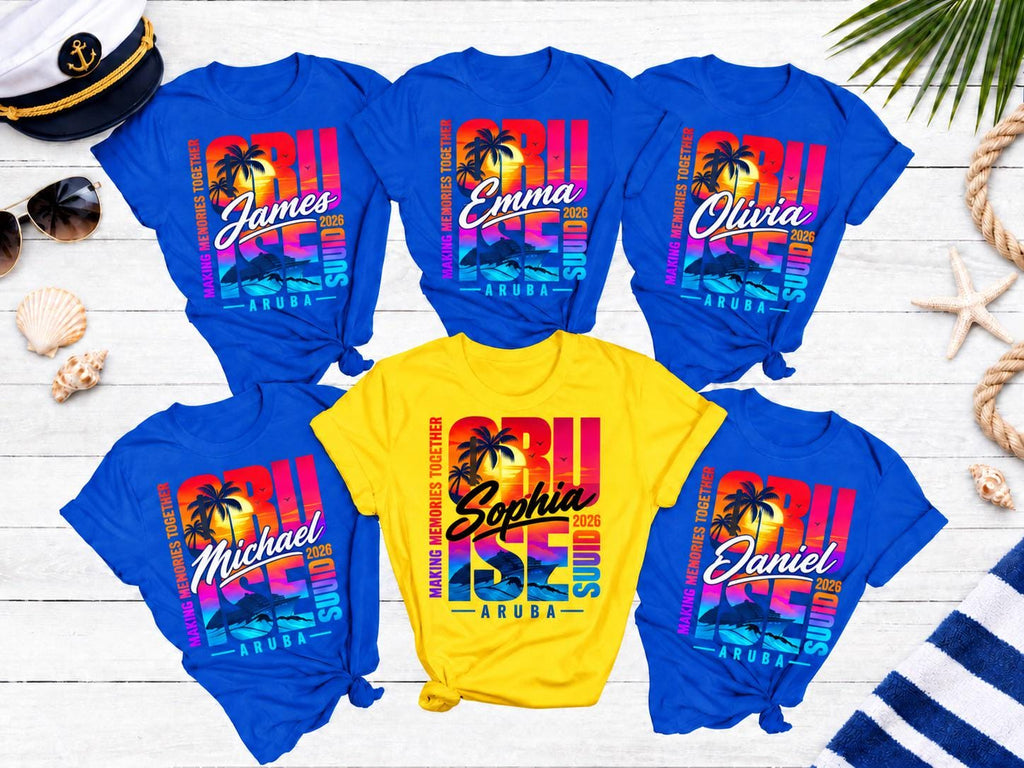 Custom Cruise Squad 2026 Shirt, Matching Family Cruise Crew Shirts