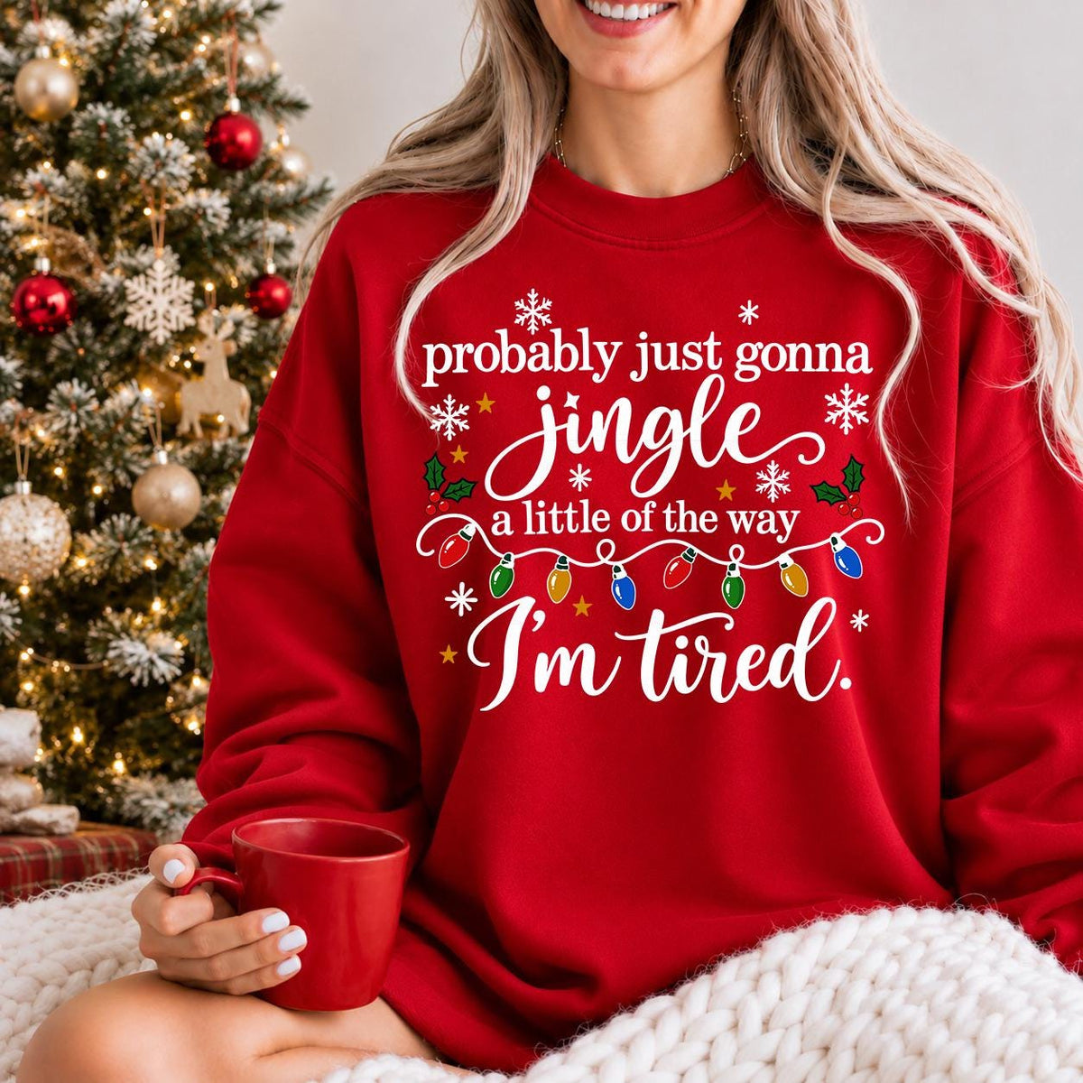 Christmas Jingle Song shirt, Im Tired Sweatshirt, Funny Christmas Shirt