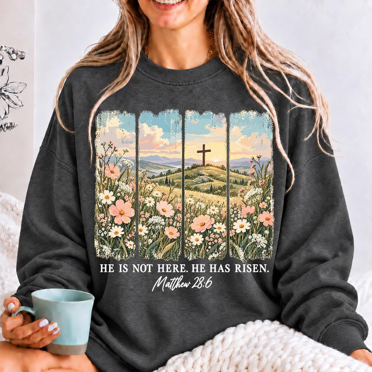 He is not here, he has risen shirt, easter shirt, Christian Shirt