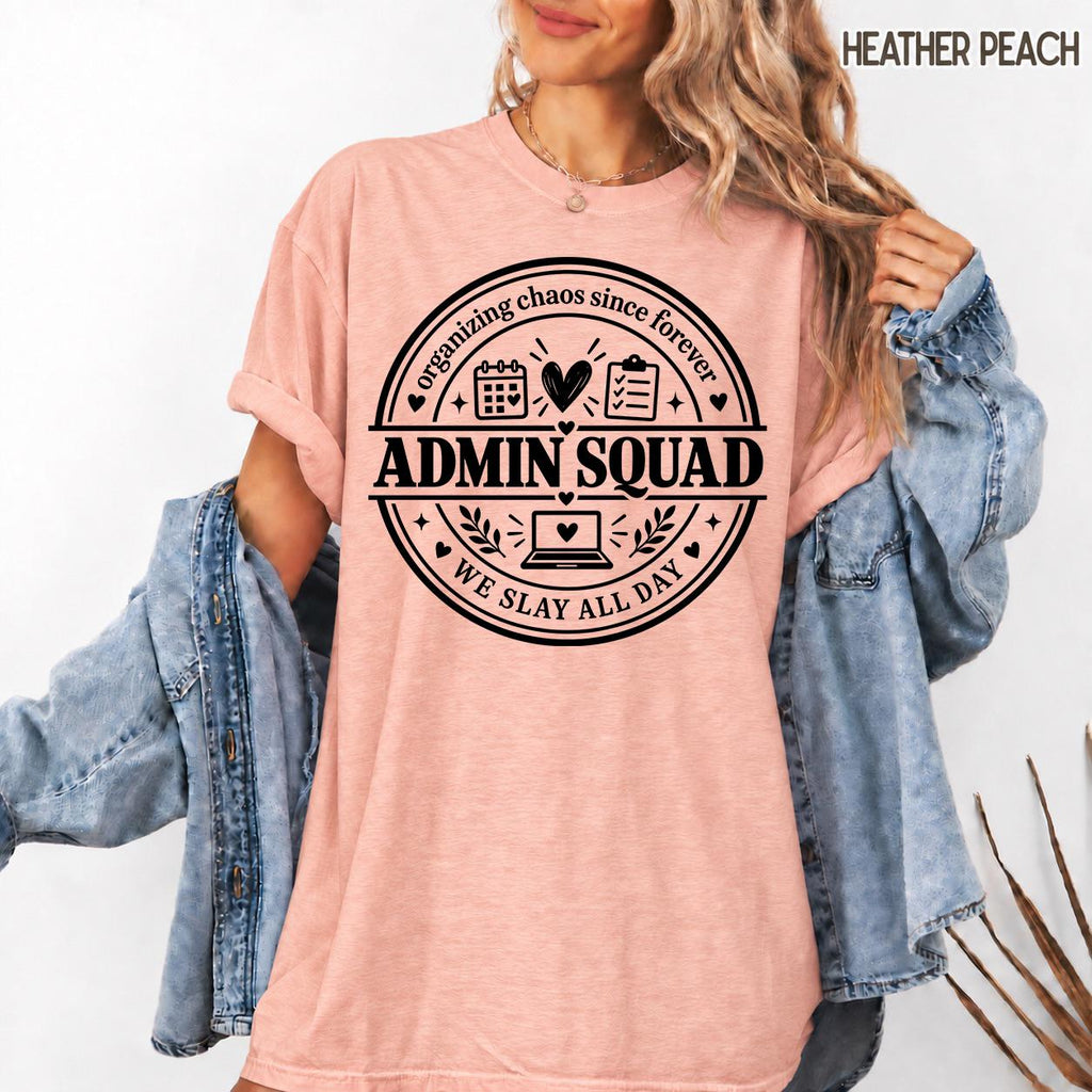 Admin Squad Shirt, Office Squad Shirt, Front Desk Crew Tee