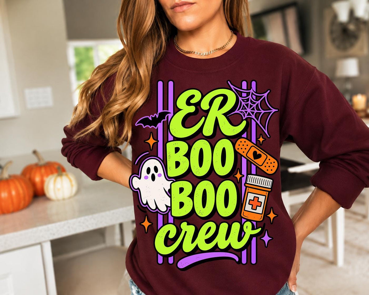 ER Boo Crew Halloween Shirt, Emergency Room Nurse Tee