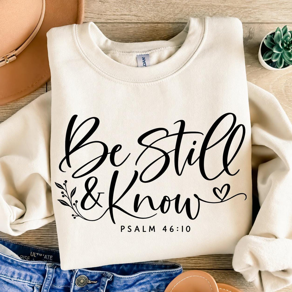 Be Still And Know Shirt, Psalm 46 10 Bible Verse T-Shirt