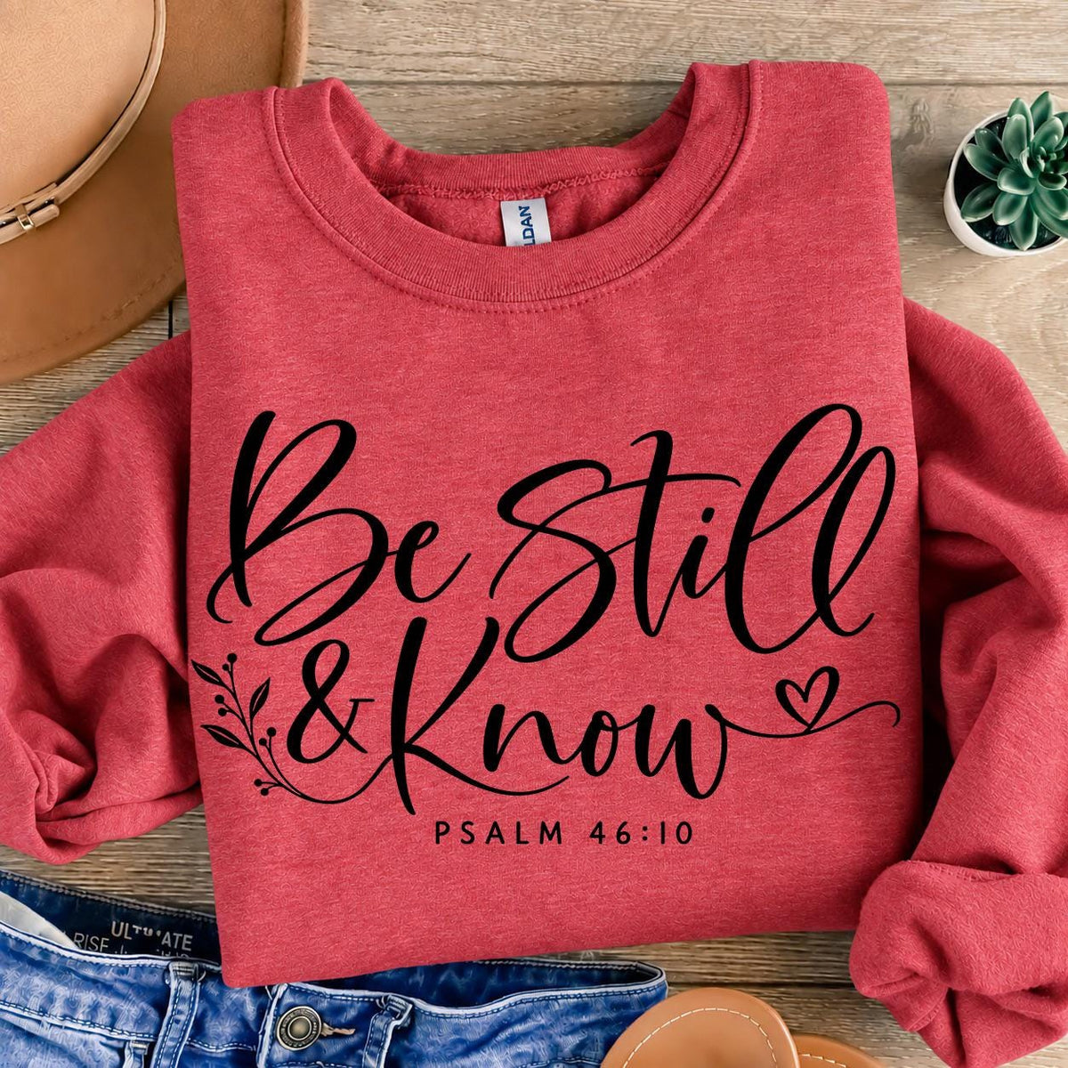 Be Still And Know Shirt, Psalm 46 10 Bible Verse T-Shirt
