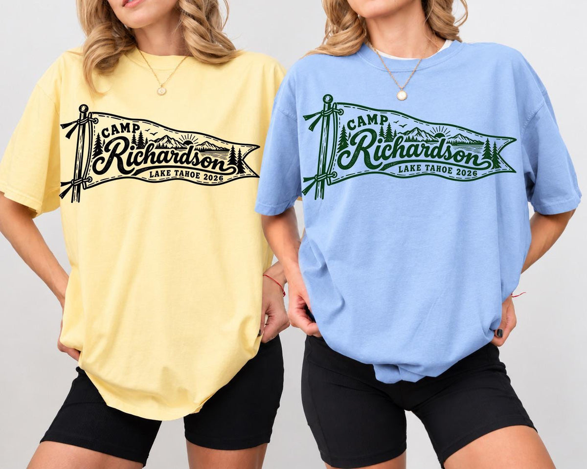 Custom Bachelorette Shirts, Custom Lake camp Bach Trip Tee