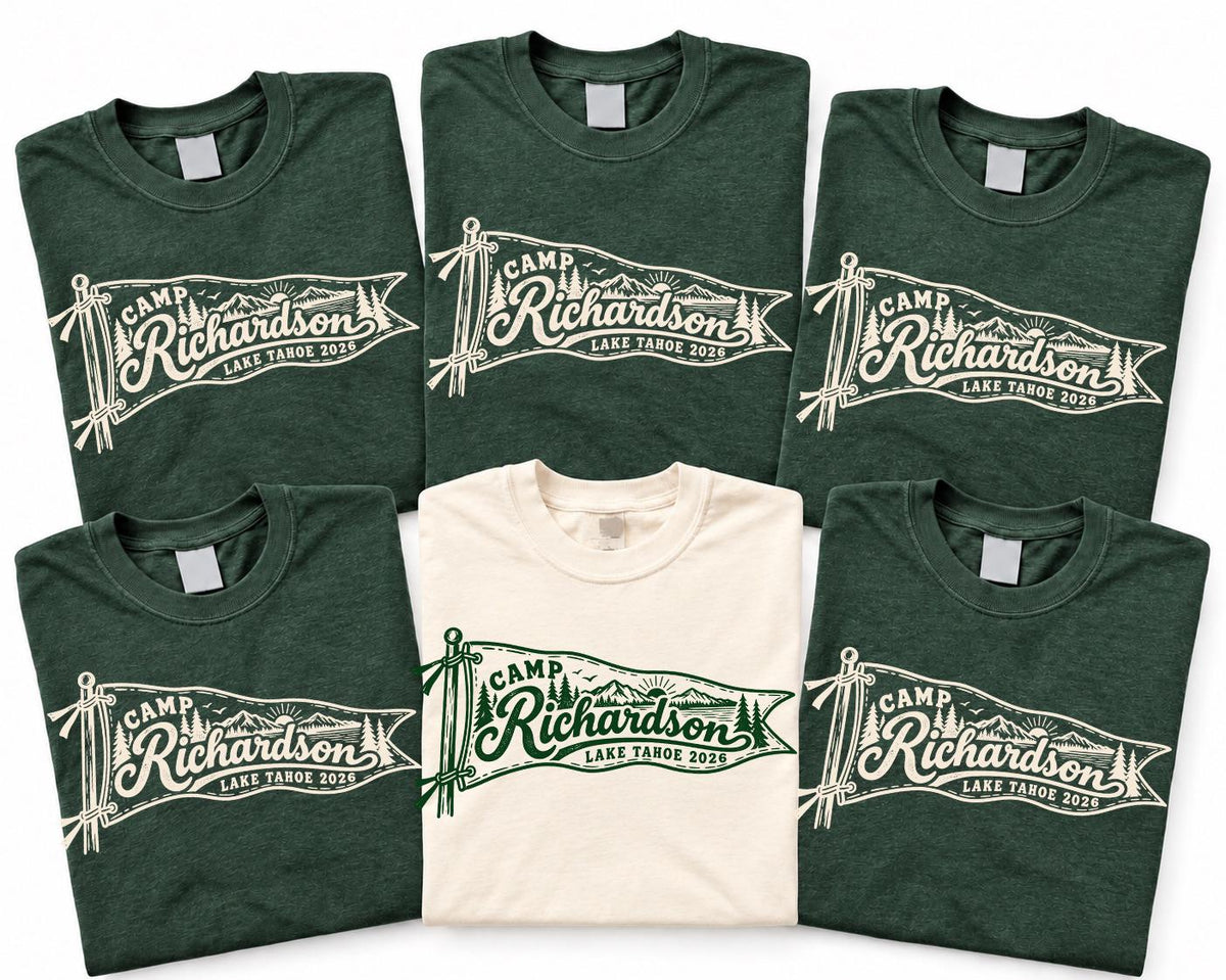 Custom Bachelorette Shirts, Custom Lake camp Bach Trip Tee