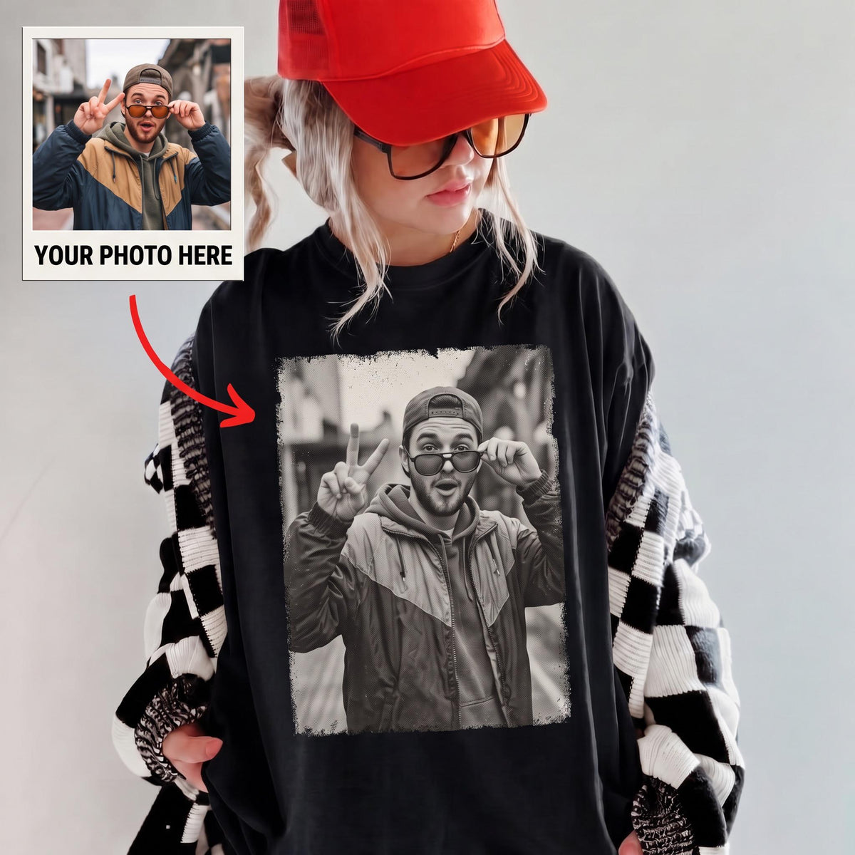 Custom Photo Shirt, Personalized Picture Tee, Your Photo Shirt