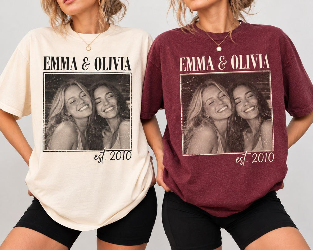 Custom couple Photo Engagement Shirt, Personalized Couple Shirt